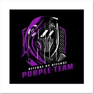 Purple Team | Hacker Design Posters and Art